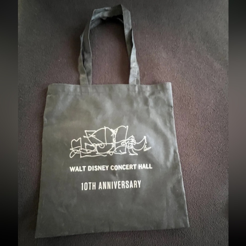Walt Disney Concert Hall 10th Anniversary Tote Bag Friends Patrons LA Phil RARE